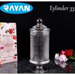 Kornea Store Diamond 33 cm Ayaklı Noktalı Fanus Şekerlik ROYALEKS-82638