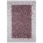 Kornik Kahverengi Madalyon Modern Geometrik Etnik Desenli Boho Makinada Yıkanabilir Hav Toz Vermez Leke Tutmaz Kaymaz Taban Dijital Makine Baskı Halı Oturma Odası Salon Yolluk Koridor Mutfak Halısı