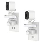 Koroao 2 PAKET Blink Mini Outlet Duvar Montajları - AC Çıkış Duvar Fişi Montaj Standı Tutucu Braket Blink Mini İç Mekan Kamera için Dağınık Kablolar veya Vidalar Olmadan (Anahtar Mini Dahil Değildir)