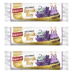 Koroplast Büzgülü Çöp Torbası Orta Lavanta Kokulu 15 li x 3 Adet