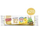 Koroplast Büzgülü Limon Orta 15'li 25 Adet Çöp Torbası