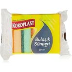 Koroplast Çift Taraflı Düz Bulaşık Süngeri 5'Li, Çizik & İz Bırakmaz, Pratik Temizlik Süngeri, Tava, Tencere, Tabak, Bardak, Çatal, Bıçak, Ocak, Tezgah, Cam & Seramik Yüzeyler
