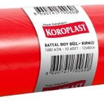 KOROPLAST ÇÖP TORBASI BATTAL 72x80 TIBBİ ATIK KIRMIZI BÜZGÜLÜ 560 GR 10 LU 100 MİC. ST01600107