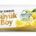 KOROPLAST ÇÖP TORBASI BÜYÜK 65x70 BÜZGÜLÜ EKSTRA GÜÇLÜ LİMON KOKULU 10 LU ST01600155
