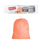 Koroplast Ekstra Güçlü Orkide Kokulu Büyük Boy Büzgülü Çöp Torbası 10'lu 65x67 cm, Kolay Bağlanır Kokulu Büzgülü Büyük Boy Çöp Torbası, Sızdırmaz, Yırtılmaz, Geri Dönüştürülebilir Atık Torbası