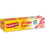 Koroplast Küçük Boy 14'lü 20x25 cm Çift Kilitli Buzdolabı Poşeti