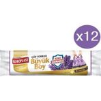 Koroplast Lavanta Büzgülü Büyük Çöp Torbası 10'lu x 12 Paket