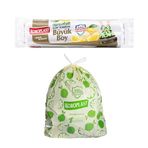 Koroplast Limon Kokulu Büyük Boy Büzgülü Çöp Poşeti 10'lu 65x67 cm, Kolay Bağlanır Kokulu Büzgülü Büyük Boy Çöp Torbası, Sızdırmaz Yırtılmaz, Geri Dönüştürülebilir Atık Torbası Ekstra Güçlü Çöp Poşeti