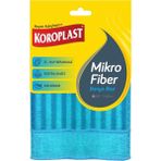 Koroplast Mikrofiber Banyo Bezi 2'li Set, Çift Taraflı Hızlı Kuruyan Mikrofiber Temizlik Bezi Seti 30x30 cm, Tüy Çizik Bırakmayan Banyo Temizlik Bezi