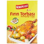 Koroplast Pratik Fırın Torbası 8'li 25x38 Cm, Yağsız & Lezzetli Pişirme, Sağlıklı, BPA İçermez Fırın Torbası, Mutfak, Fırın, Restoran, Otel, Kantin, Yemekhane, Kamp, Tavuk, Et, Balık, Sebze, Patates