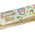 Koroplast Yasemin Kokulu Büyük Boy Büzgülü Çöp Poşeti 10'lu 65x70 cm, Kolay Bağlanır Kokulu Büzgülü Büyük Boy Çöp Torbası, Sızdırmaz, Yırtılmaz, Geri Dönüştürülebilir Atık Torbası, Güçlü Çöp Poşeti