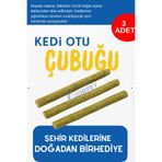 KorPet Doğal Kedi Otu Nanesi Çubuğu 3’lü | Çiğneme & Sakinleştirici Diş Temizleyici Stick |
