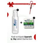 Korpet Kedi Köpek İç Dış Bitkisel Bakım Tablet Damla + Hap Yutturma Aparatı Hediyeli Full Set