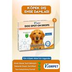 KorPet Köpekler için Dış Ense Serumu 5'li Bitkisel Cilt Tüy Damlası