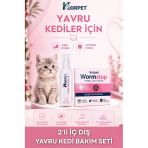 Korpet Yavru Kedi 2'Li İç Dış Bakım Seti Bit Pire Uzaklaştırıcı