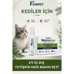 Korpet Yetişkin Kediler Için 2'li Iç Dış Bakım Seti Bitkisel