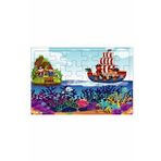 Korsan Çocuklar 3-9 Yaş Çocuklar İçin 24 Parçalı Ahşap Puzzle Yapboz