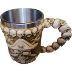 Korsan Kuru Kafa Modelli Metal Kupa CL-2006 - Renkli
