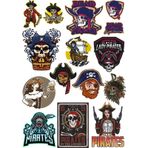 Korsan Sticker Set 14 Parça Telefon, Tablet, Defter, Laptop Sticker
