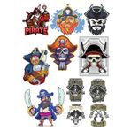Korsan Sticker Set-2 9 Parça Telefon, Tablet, Defter, Laptop Sticker