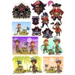 Korsanlar Sticker Set-2 13 Parça Telefon, Tablet, Defter, Laptop Sticker