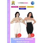 #Korse İz Göstermeyen Kaymaz Dikişsiz Vücut Şekillendiren Kalça Toparlayıcı Klasik Korse 2'li Set