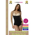 #Korse İz Göstermeyen Lazer Kesim Toparlayıcı Şekillendirici Kaymaz Göğüs Altı Body Korse - 1 Adet