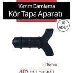 Körtapa 10 Adet Damla Sulama Boru Kurtağızı Tapa - Kör Tapa