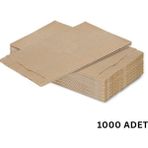 Körüklü Kraft Kese Kağıdı, Çizgili Şamua Kağıt Poşet, Hediye Ambalaj Poşeti, 1000 Adet, 15X32 cm