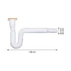 Körüklü Lavabo SİFONU(UZUN)(138CM)