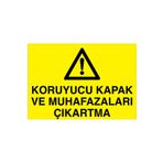 Koruyucu Kapak Ve... Uyarı Tabelası - 35x50 Alüminyum Kompozit Panel - M129