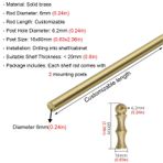Koruyucu raflar için korkuluk, 14 ila 42 inç, pirinç, mutfak rafları için, metal korkuluk, dekoratif korkuluk, 10'lu set raflar için koruma çubuğu