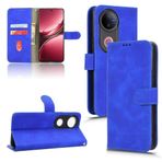 Koruyucu Vaka Vivo V50 Kılıfı ile Uyumlu Cüzdan Kılıfı Kart Tutucu, Bilek Kayışlı Kapaklı PU Deri Telefon Cüzdan Kılıfı Darbeye Dayanıklı Koruyucu Kılıf Akıllı telefon ince kapak kabuğu(Blu)