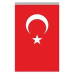 Koşan Türk Bayrağı 100x150 cm Kırmızı Polyester Kumaş Kaliteli Baskı Dayanıklı