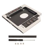 KOSDFOGE 2.5in Sabit Disk Caddy 9.5mm 2. SDD HDD Caddy Tepsi Dizüstü Bilgisayar için Evrensel Adaptör CD DVD ROM Optik Yuva