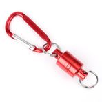 KOSDFOGE Manyetik Ağ Serbest Bırakma Tutucu, Manyetik İniş Tutucu Fly Fishing Net Serbest Bırakma Net Tutucu Karabina Açık Havada Fly Fishing Aksesuarları Için Manyetoyla Mücadele(kırmızı)