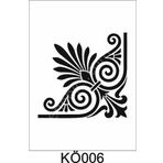 Köşe Desenler Stencil Şablon (25x25) Kö-006