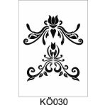 Köşe Desenler Stencil Şablon (25x25) Kö-030
