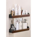 Köşe Duş Rafı ve Banyo Organizeri – 30,5 x 25,5 x 10 cm - Kahverengi