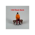 Köseoğlu 4 Adet Park Bahçe Oturma Bankı - 1/50 Ölçekli 1:50 2 cm - Figür, Maket, Minyatür