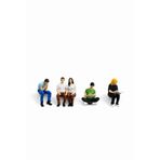 Köseoğlu 5 Adet Maket Insan Proje, Teraryum ve Minyatür Müze için Figür - Renkli - 1/50 Ölçekli 1:50 2,5-3cm