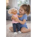 KoseToys Kız Oyuncak Bebek 45 cm Dev Boy Casual - Pembe