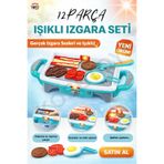 kosetoys Mangal Seti Işıklı Pilli Kız Erkek Şef Çocuk Oyuncak Izgara