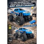 KoseToys Uzaktan Kumandalı Off Road Arazi Arabası 27 Mhz / 4x2 / Mavi