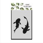 Kosida 15x20 cm İkili Balık Stencil
