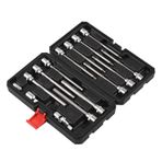 kosingna 15 ADET 3/8” Tahrik Metrik Ekstra Uzun Allen Altıgen Bit Lokma Takımı | 12 Adet | Boyutlar 3mm – 10mm | Şaft Uzunluğu 6” | Premium S2 Çelik Uçlar | Ağır Hizmet Tipi Cr-V Soketler | ANSI