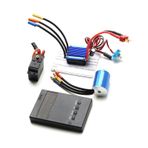 kosingna 2435 4800KV Fırçasız Motor ve 25A ESC 2.2KG Servo Programlama Kartı HSP 1/16 1/18 Uzaktan Kumandalı Kamyon Araba için Yedek