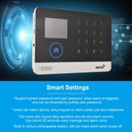 kosingna 433MHz Kablosuz WIFI + Otomatik Arama Alarm Güvenlik Sistemi LCD Ekran Kapı Sensörü PIR Hareket Sensörü Telefon APP Uzaktan Kumanda Alexa Home ile Uyumlu Ses Kontrolü Akıllı Ev Hırsız