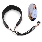 kosingna Ayarlanabilir Saksafon Boyun Askısı Tr için Sax Kayış Metal Kanca/Soprano/Alto Saksafon Klarnet