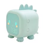 kosingna Çocuklar için Dijital Çalar Saat Gece Işıkları Uyku Eğitmeni 2 Alarm 6 Zil i Zaman Sıcaklık Göstergesi Kontrolü Erteleme Fonksiy 1500mAh Pil ile Uyandırma Işığı Saati Yatak Başı İçin